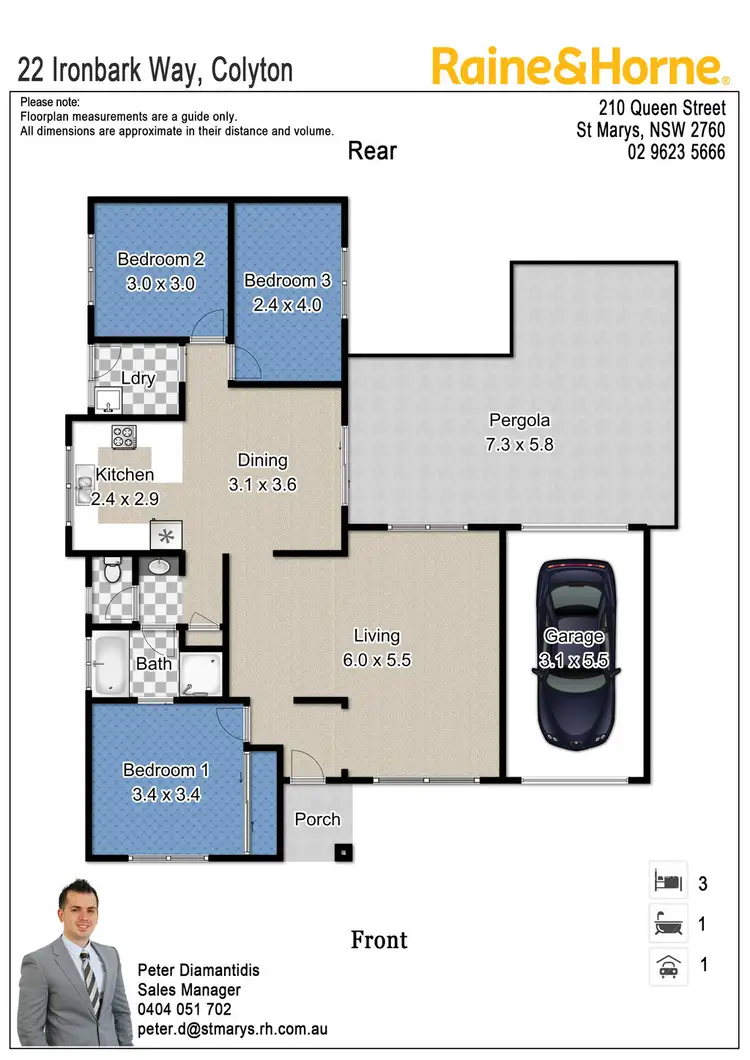 Floorplan of Homely house listing, 22 IRON BARK WAY, Colyton NSW 2760