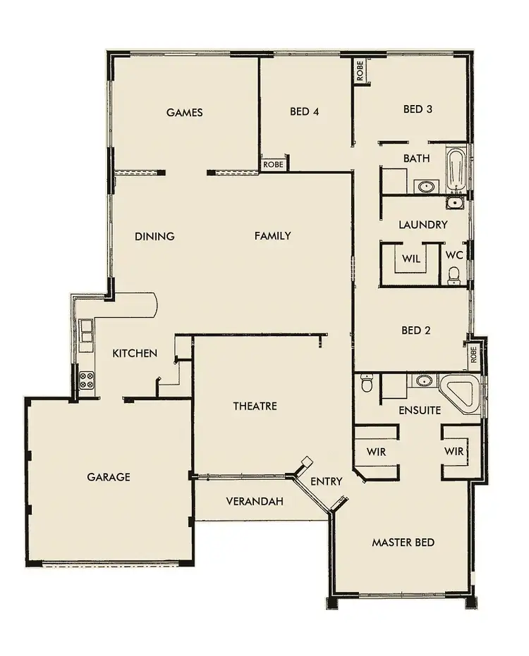 Floorplan of Homely house listing, 43 Murray Waters Boulevard, South Yunderup WA 6208