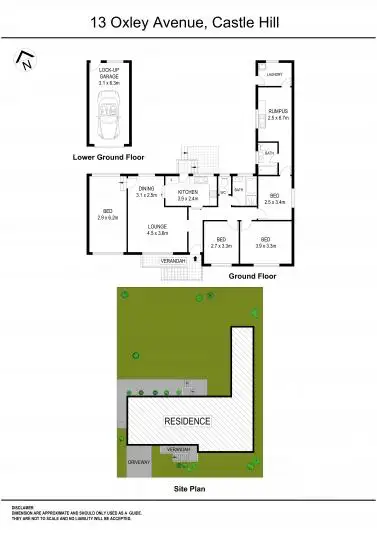 Floorplan of Homely house listing, 13 Oxley Avenue, Castle Hill NSW 2154