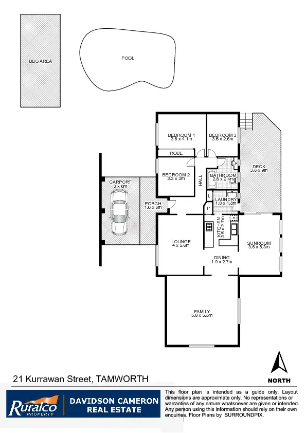 Floorplan of Homely house listing, 21 Kurrawan Street, Tamworth NSW 2340
