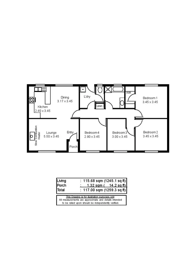 Floorplan of Homely house listing, 96 Hill Street, Murray Bridge SA 5253