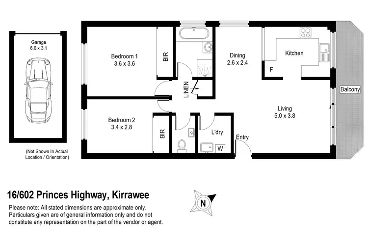 Floorplan of Homely unit listing, 16/602 Princes Highway, Kirrawee NSW 2232
