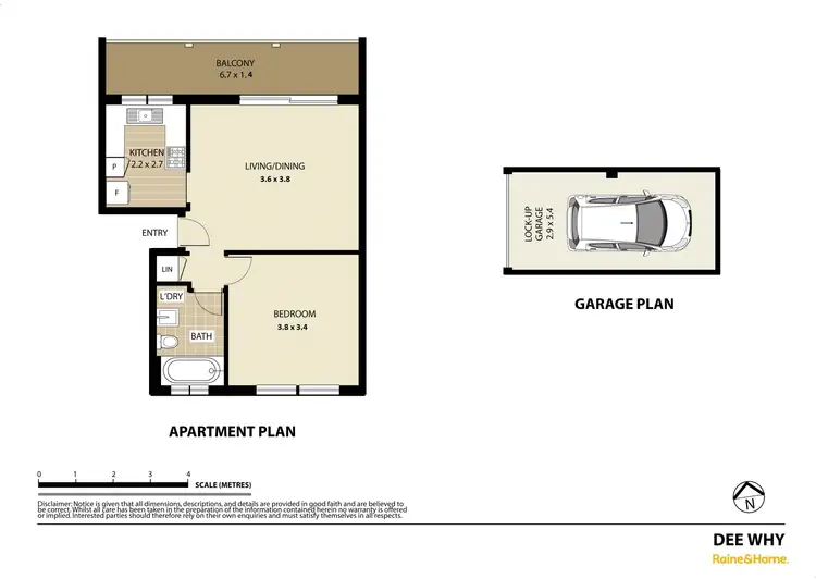 Floorplan of Homely unit listing, 4/4 Wheeler Parade, Dee Why NSW 2099
