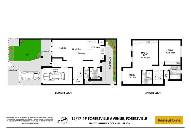 Floorplan of Homely townhouse listing, 12/17-19 Forestville Avenue, Forestville NSW 2087