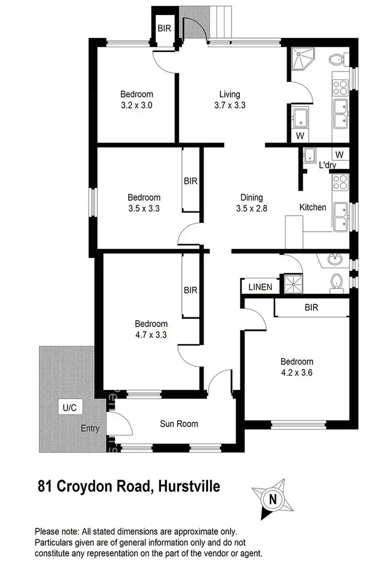 Floorplan of Homely house listing, 81 Croydon Road, Hurstville NSW 2220