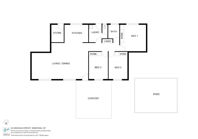 Floorplan of Homely house listing, 24 Madigan St, Braitling NT 870