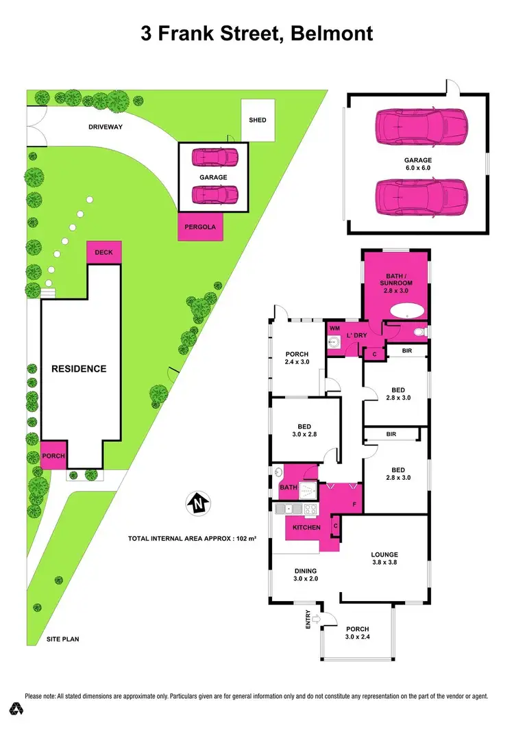 Floorplan of Homely house listing, 3 Frank Street, Belmont VIC 3216