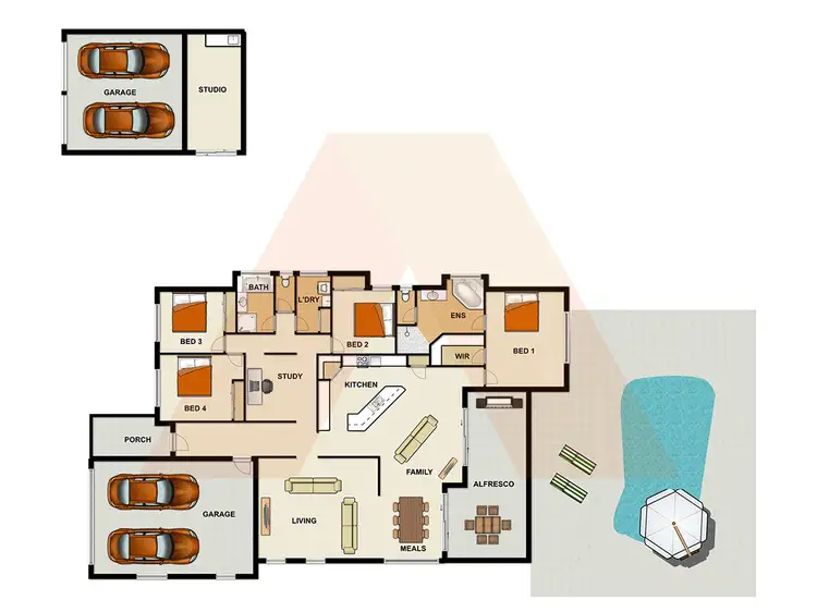 Floorplan of Homely house listing, 5-9 Blackbutt Road, Cedar Vale QLD 4285