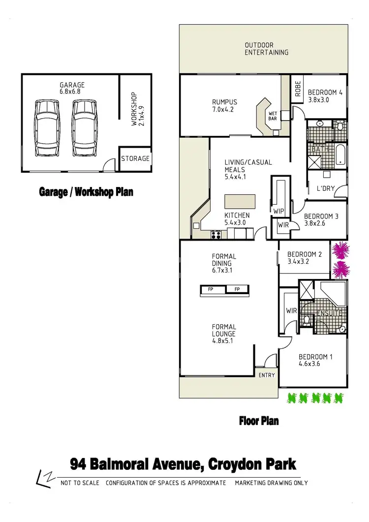 Floorplan of Homely house listing, 94 Balmoral Avenue, Croydon Park NSW 2133