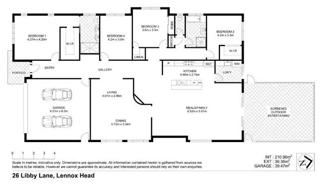 Floorplan of Homely house listing, 26 Libby lane, Lennox Head NSW 2478