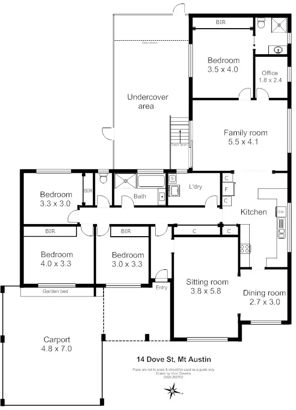 Floorplan of Homely house listing, 14 Dove Street, Mount Austin NSW 2650