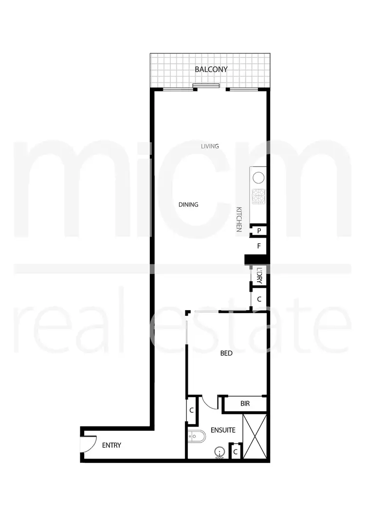 Floorplan of Homely apartment listing, 630/539 St Kilda Road, Melbourne VIC 3004