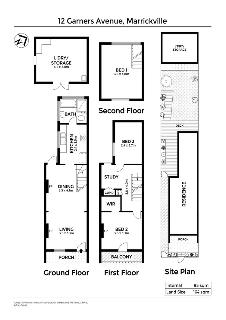 Floorplan of Homely house listing, 12 Garners Avenue, Marrickville NSW 2204