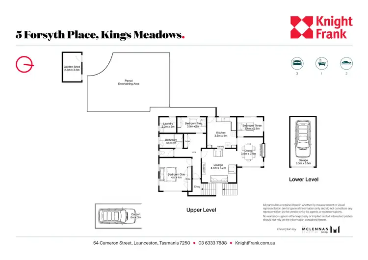 Floorplan of Homely house listing, 5 Forsyth Place, Kings Meadows TAS 7249