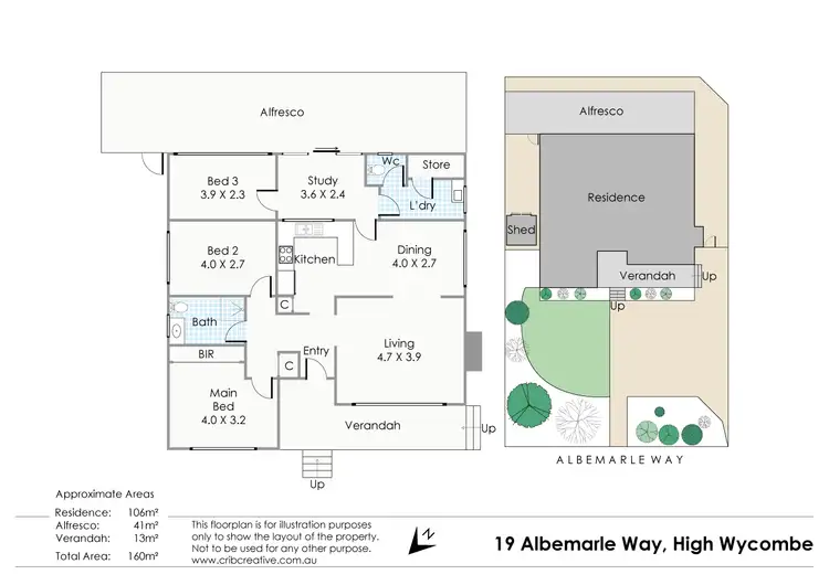 Floorplan of Homely house listing, 19 Albemarle Way, High Wycombe WA 6057