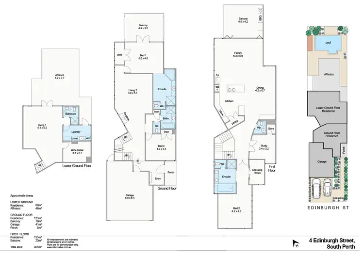 Floorplan of Homely house listing, 4 Edinburgh Street, South Perth WA 6151