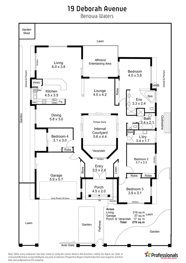 Floorplan of Homely house listing, 19 Deborah Avenue, Benowa Waters QLD 4217