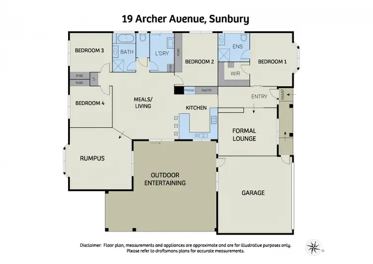 Floorplan of Homely house listing, 19 Archer Avenue, Sunbury VIC 3429