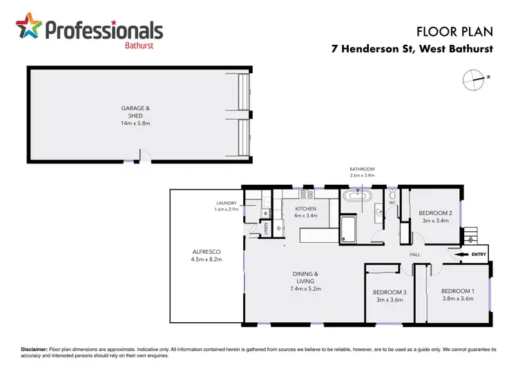 Floorplan of Homely house listing, 7 Henderson Street, West Bathurst NSW 2795