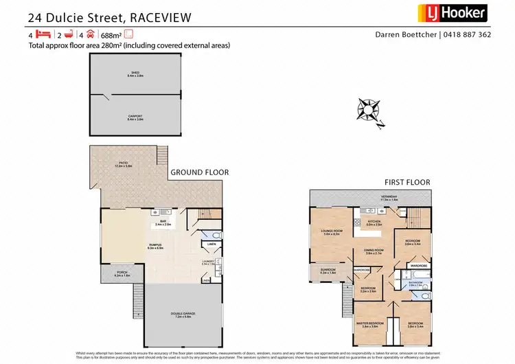 Floorplan of Homely house listing, 24 Dulcie Street, Raceview QLD 4305