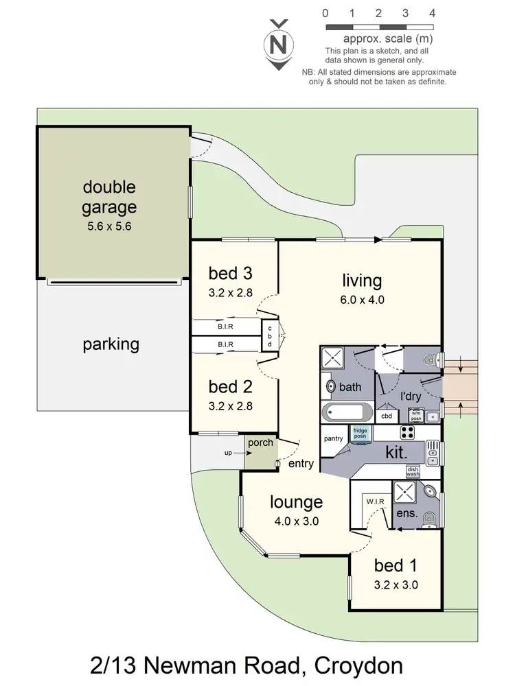 Floorplan of Homely unit listing, 2/13 Newman Road, Croydon VIC 3136