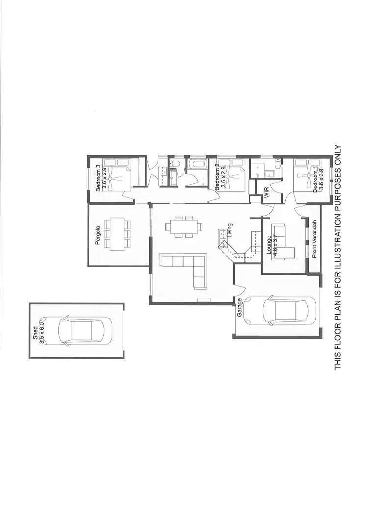 Floorplan of Homely house listing, 16 FERN STREET, Naracoorte SA 5271