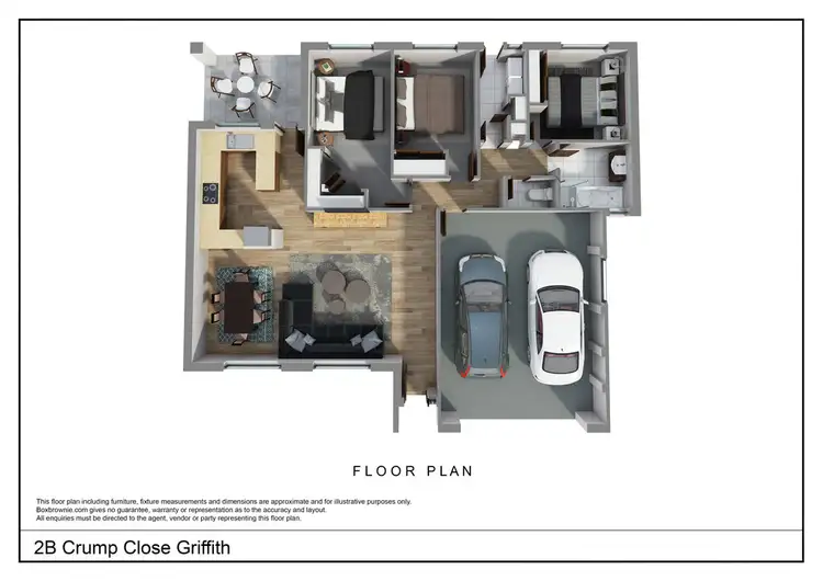 Floorplan of Homely house listing, 2B Crump Close, Griffith NSW 2680