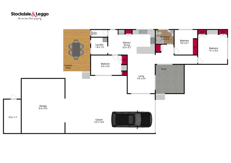Floorplan of Homely house listing, 4 Willis Crescent, Traralgon VIC 3844