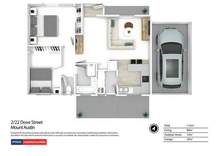 Floorplan of Homely unit listing, 2/22 Dove Street, Mount Austin NSW 2650