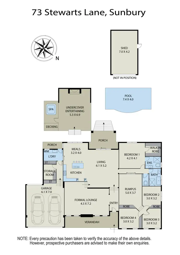 Floorplan of Homely house listing, 73 Stewarts Lane, Sunbury VIC 3429