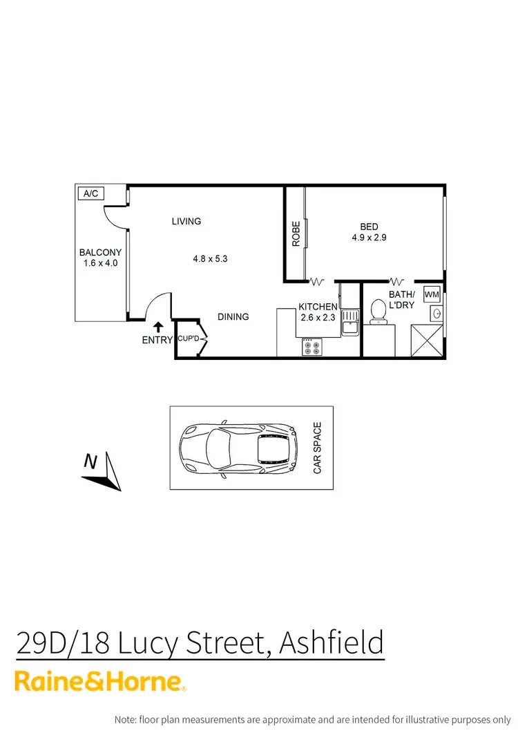 Floorplan of Homely unit listing, 29D/18 Lucy St, Ashfield NSW 2131