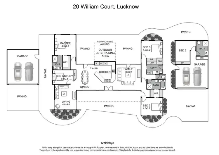 Floorplan of Homely house listing, 20 William Court, Lucknow VIC 3875