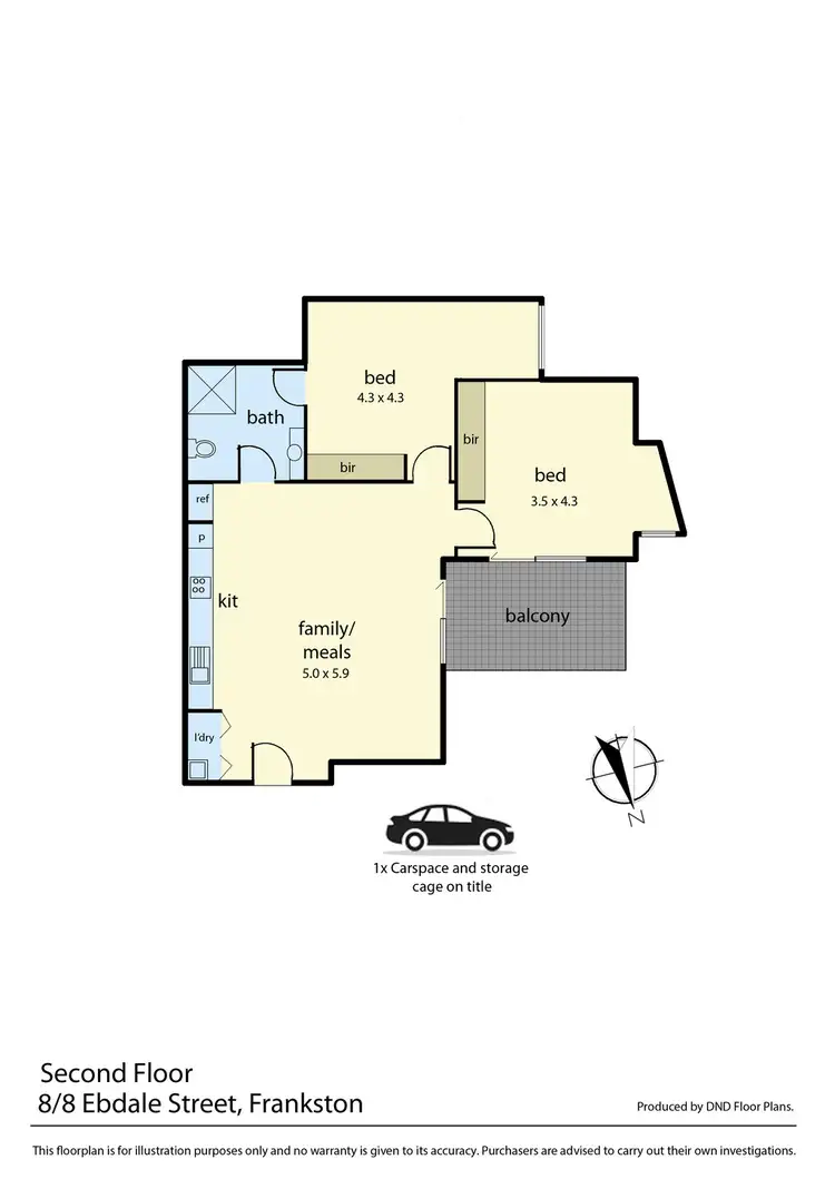 Floorplan of Homely townhouse listing, 8/8-12 Ebdale Street, Frankston VIC 3199