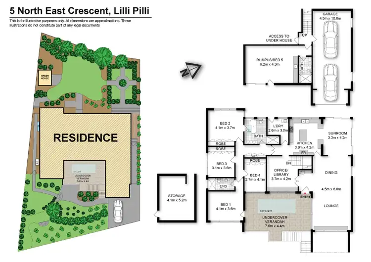 Floorplan of Homely house listing, 5 North East Crescent, Lilli Pilli NSW 2229