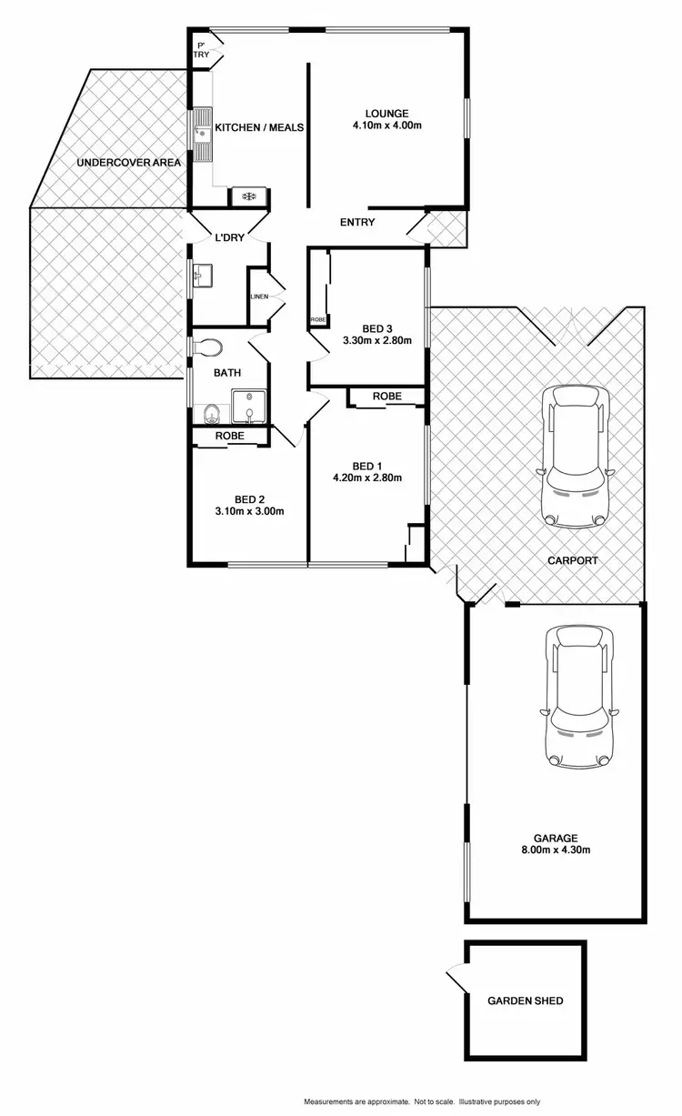 Floorplan of Homely house listing, 52 Hereford Street, Wodonga VIC 3690