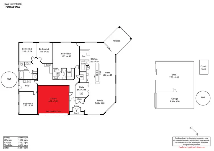 Floorplan of Homely house listing, 162A Tower Road, Pewsey Vale SA 5351