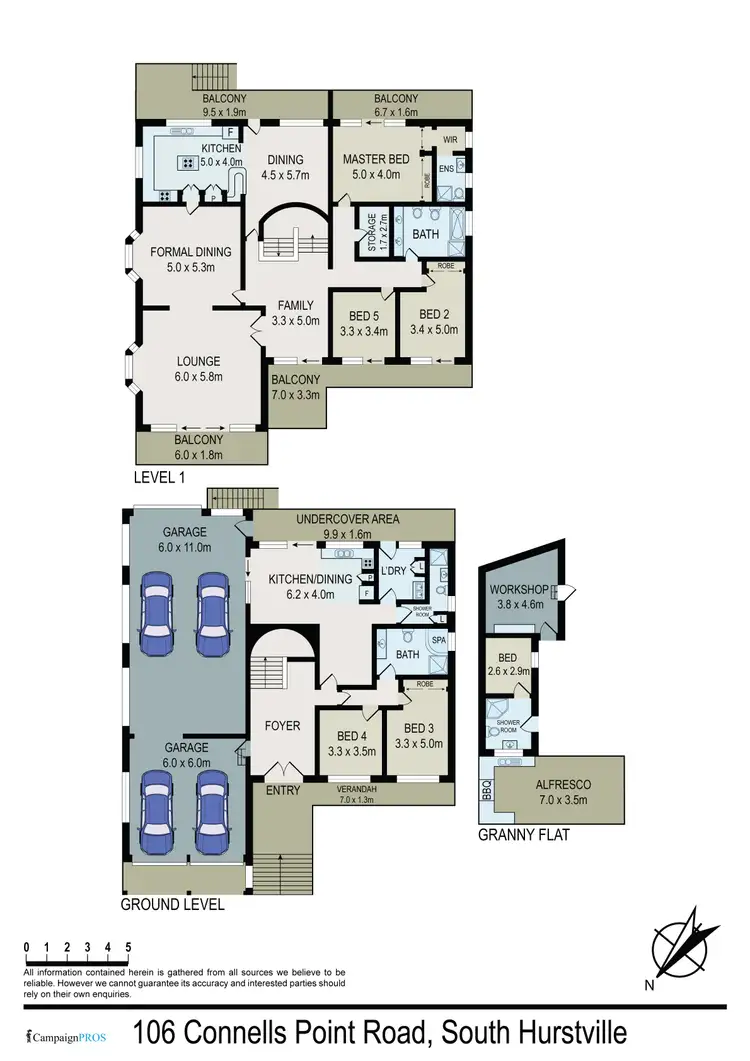 Floorplan of Homely house listing, 106 Connells Point Road, South Hurstville NSW 2221