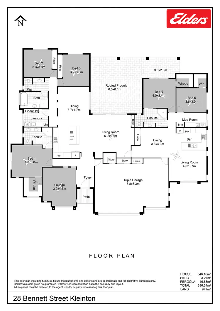 Floorplan of Homely house listing, 28 Bennett Street, Kleinton QLD 4352