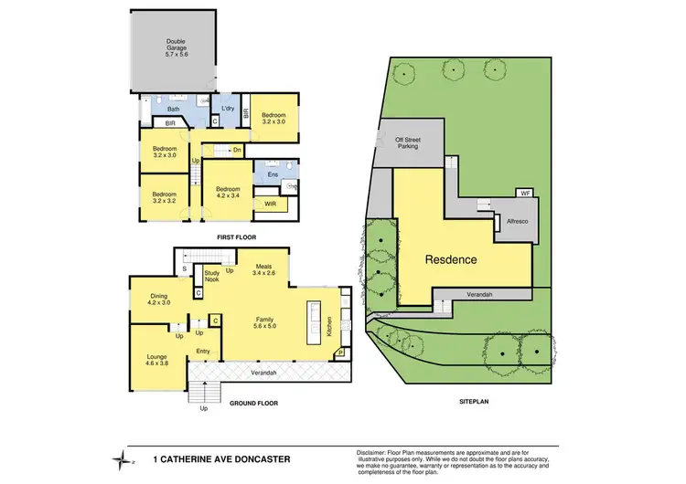 Floorplan of Homely house listing, 1 Catherine Avenue, Doncaster East VIC 3109