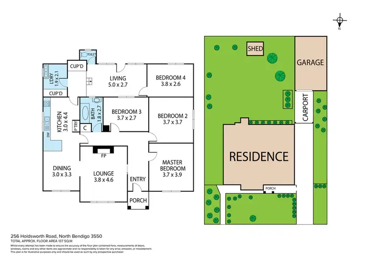 Floorplan of Homely house listing, 256 Holdsworth Road, North Bendigo VIC 3550