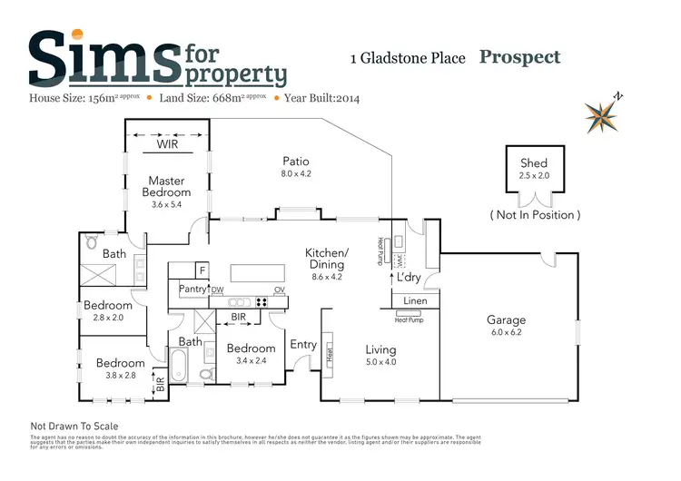 Floorplan of Homely house listing, 1 Gladstone Place, Prospect TAS 7250