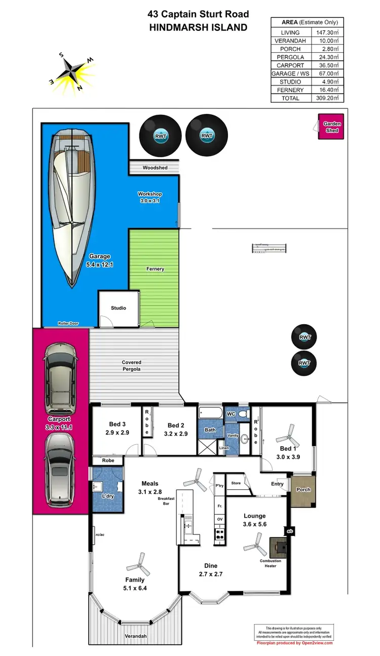 Floorplan of Homely house listing, 43 Captain Sturt Parade, Hindmarsh Island SA 5214