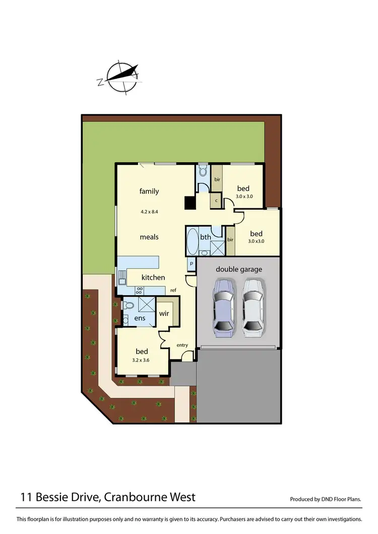 Floorplan of Homely house listing, 11 Bessie Drive, Cranbourne West VIC 3977