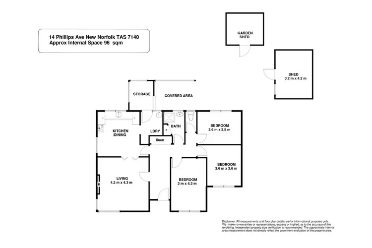 Floorplan of Homely house listing, 14 Phillips Avenue, New Norfolk TAS 7140