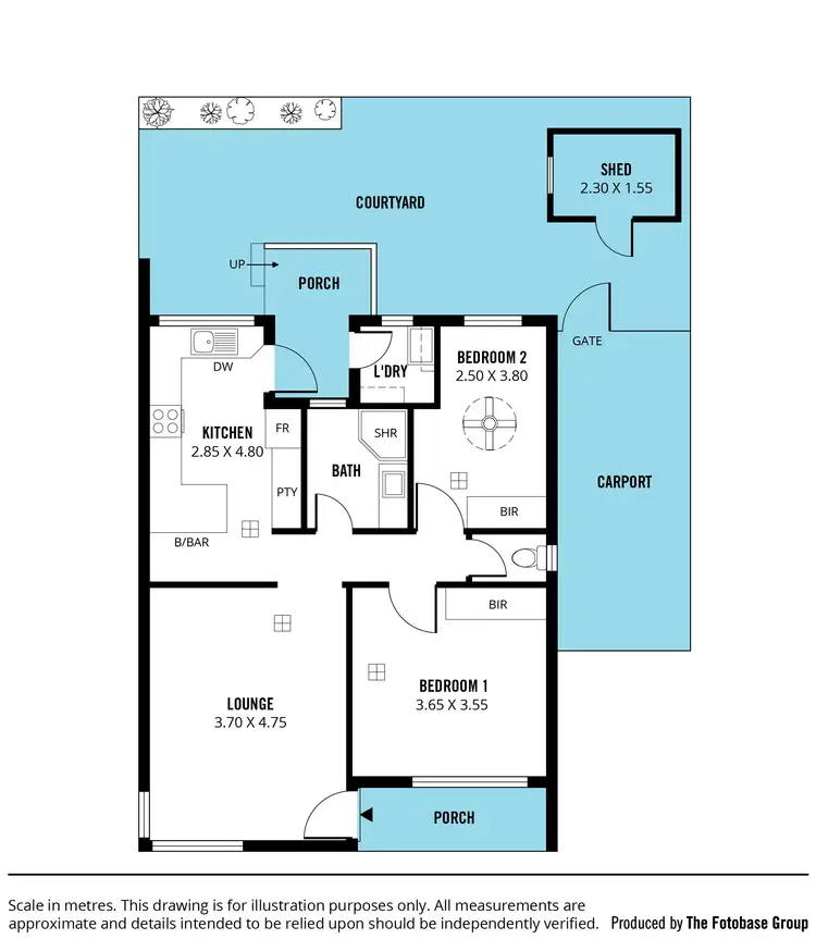 Floorplan of Homely unit listing, 2/233 Diagonal Road, Warradale SA 5046