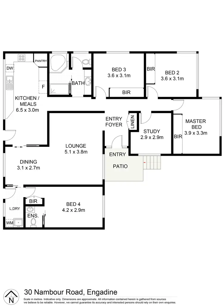 Floorplan of Homely house listing, 30 Nambour Road, Engadine NSW 2233