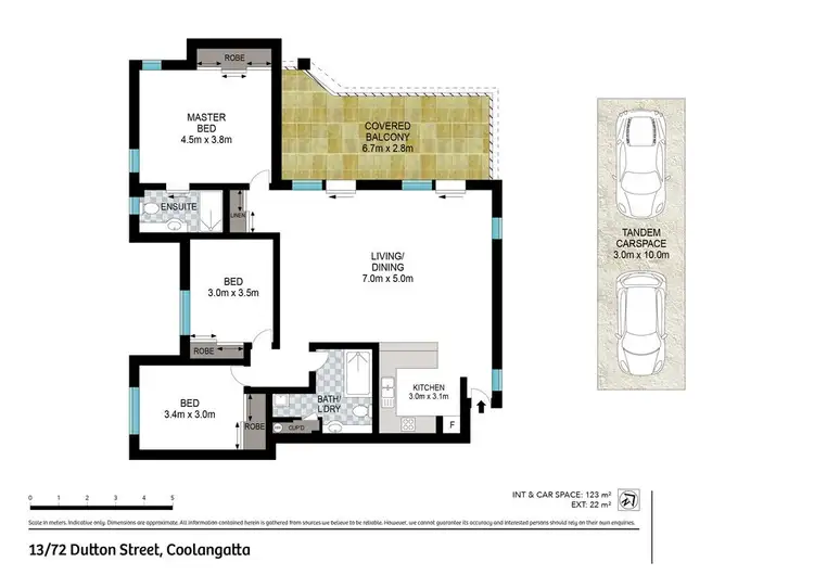 Floorplan of Homely apartment listing, 13/72 Dutton St, Coolangatta QLD 4225