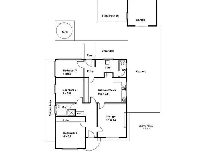 Floorplan of Homely house listing, 3 Waye Street, Berri SA 5343