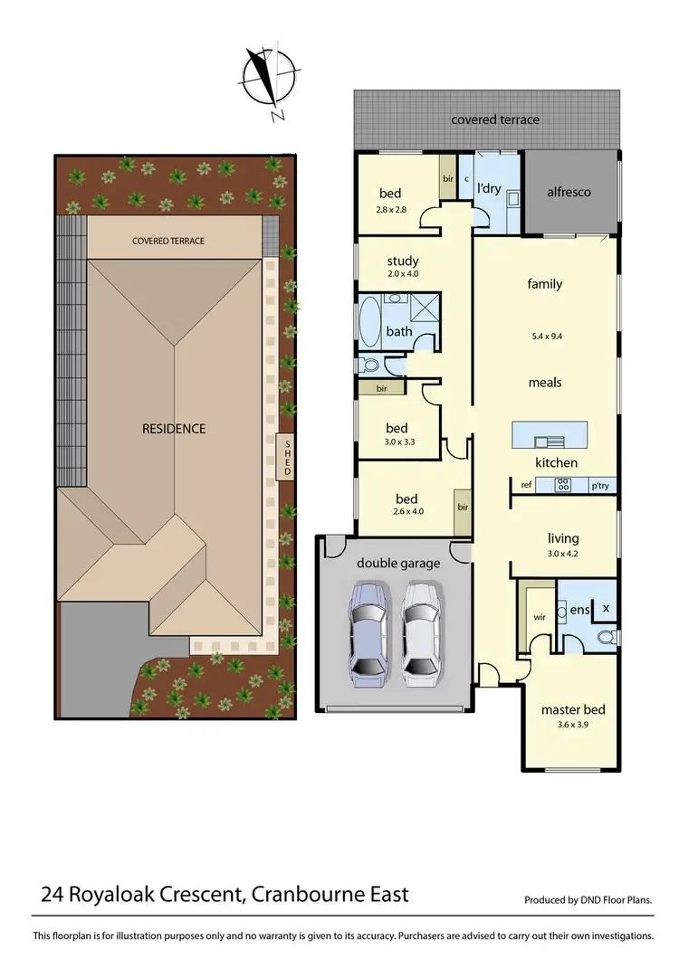 Floorplan of Homely house listing, 24 Royaloak Crescent, Cranbourne East VIC 3977