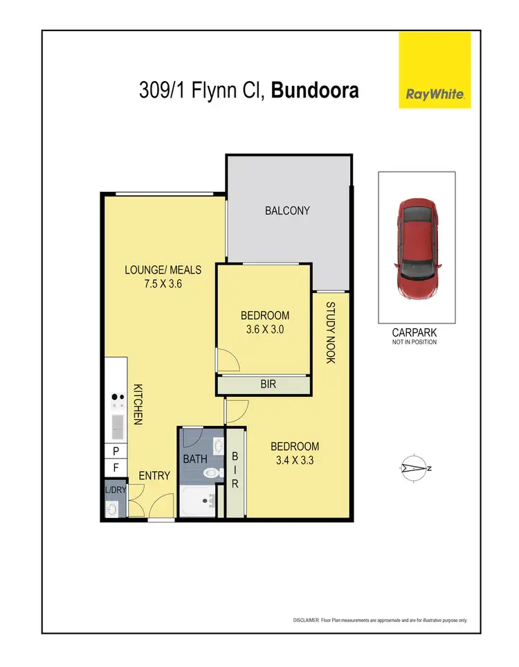 Floorplan of Homely apartment listing, 309/1 Flynn Close, Bundoora VIC 3083